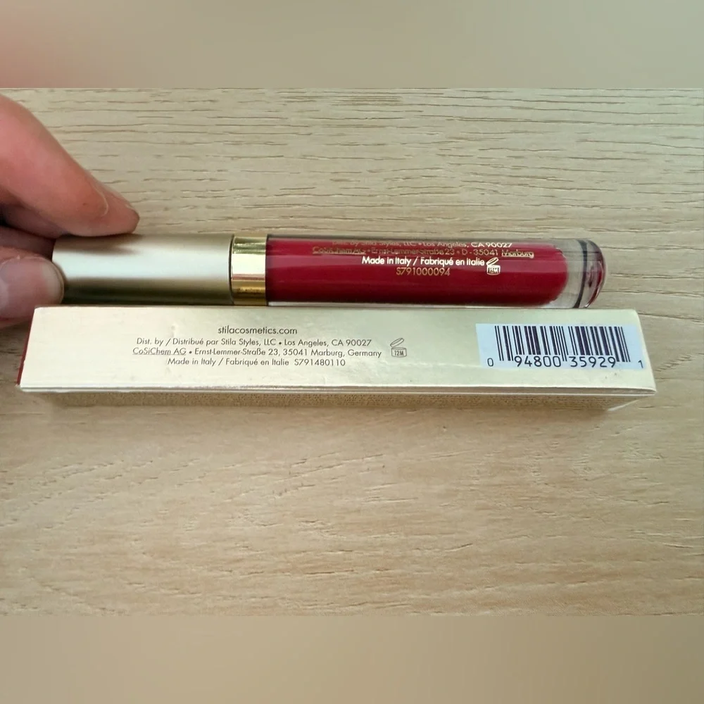 Stila Stay All Day Liquid Lipstick Valentina Red Long Wear Full Size NIB